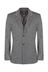 Grey notch collar jacket