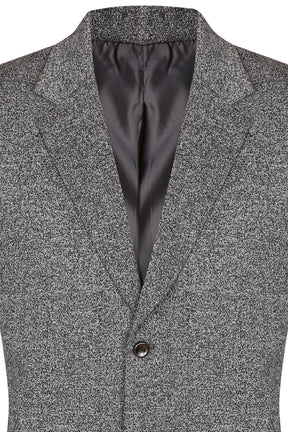 Grey notch collar jacket