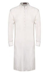 IVORY CHANDERI SATIN CLASSIC KURTA
