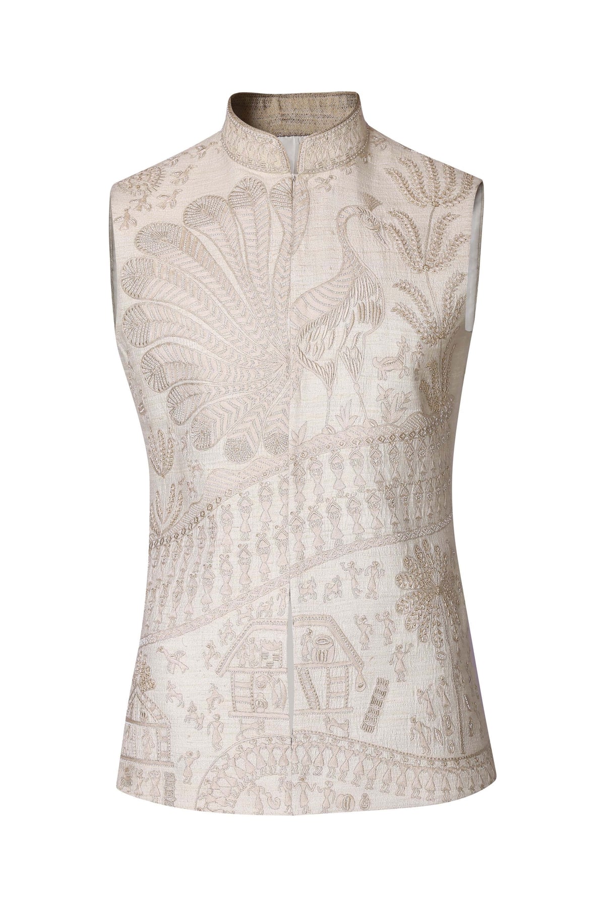 EMBROIDERED MATKA SILK BUNDI